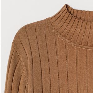 H & M Ribbed Mock Neck Sweater